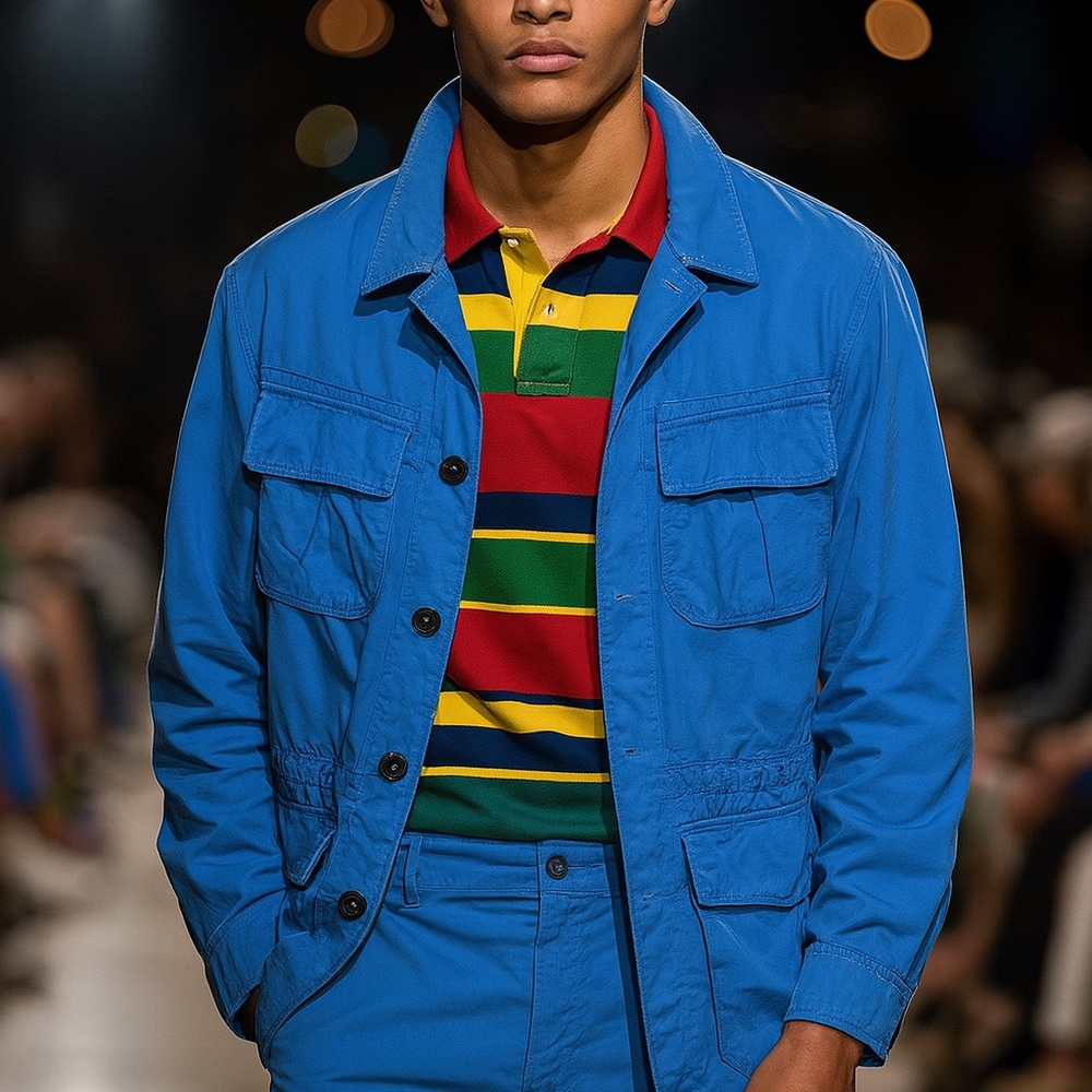 Polo Ralph Lauren Blue Military Field Jacket